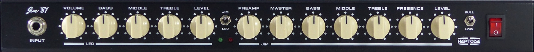 Heptode Jim '81 front panel